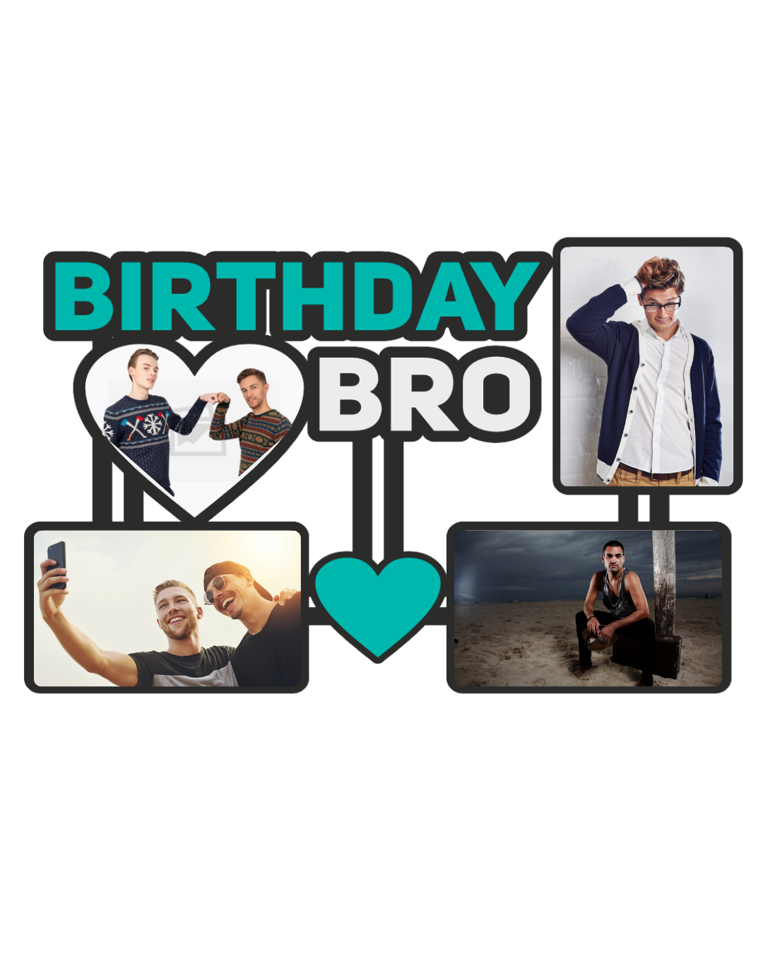 "Brother Photo Frame Set – Celebrate Love & Lifelong Bonds"-04FR0021