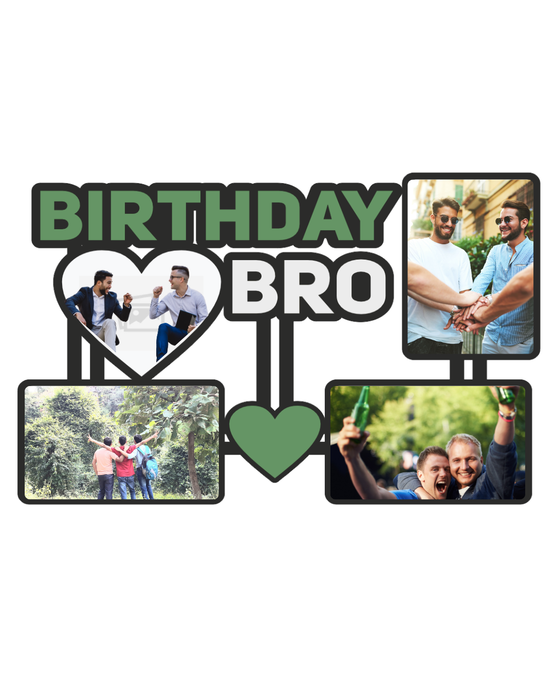 "Brother Photo Frame Set – Celebrate Love & Lifelong Bonds"-04FR0021
