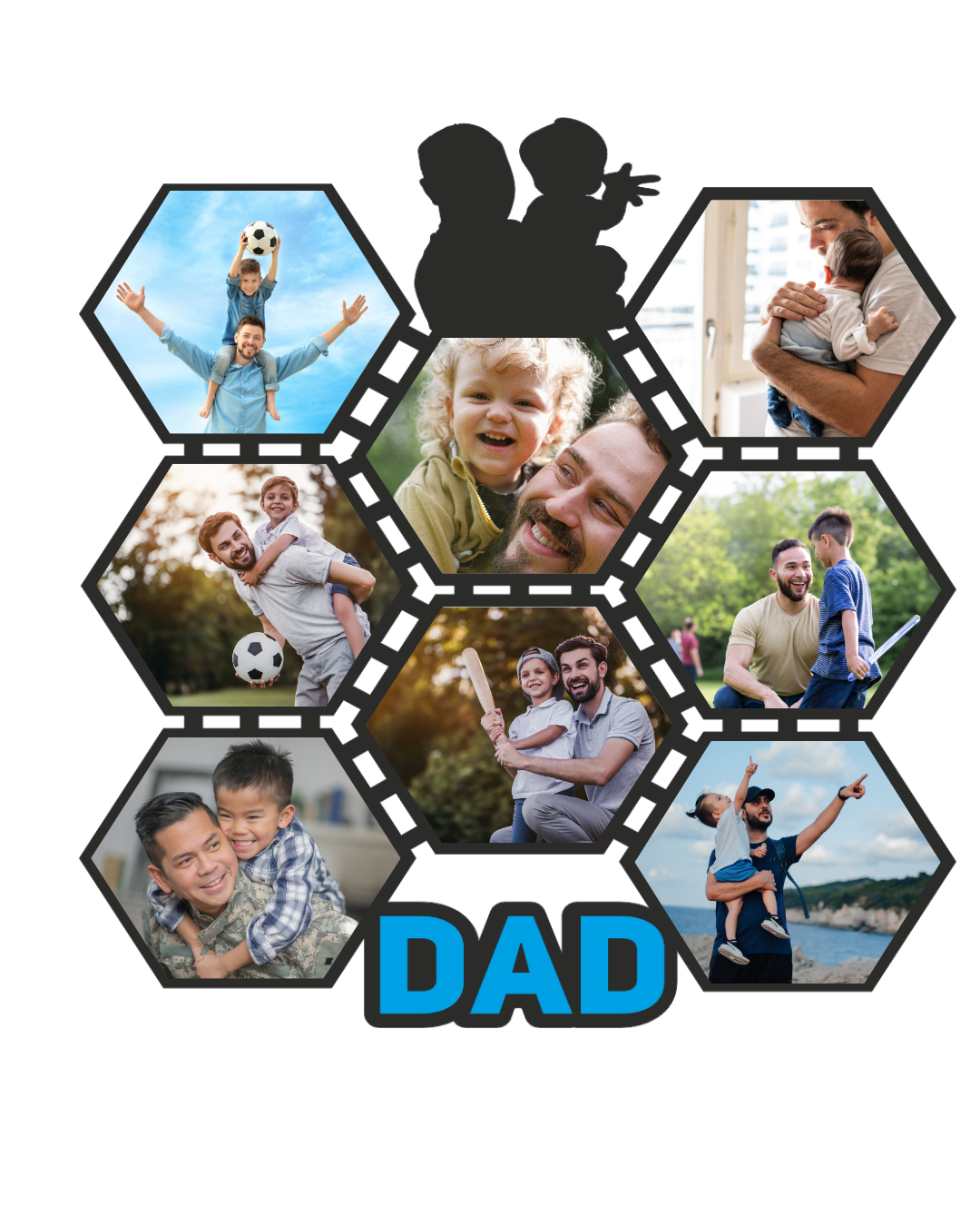 Dad Frame Collection – Sweet Dad, Best Papa & Birthday Wall Gift -04FR0023