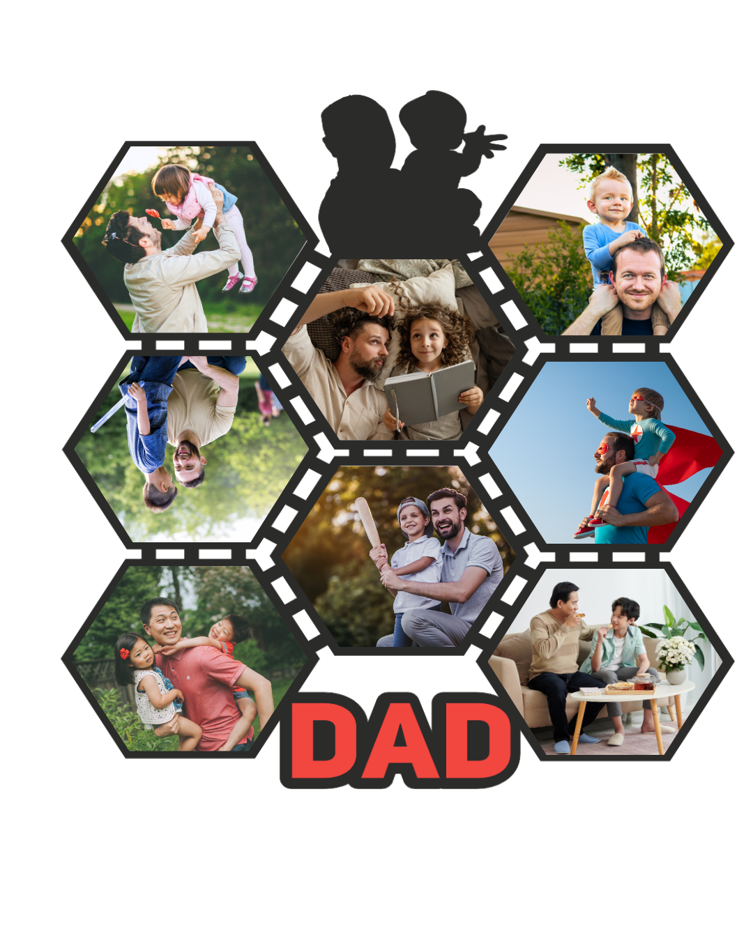 Dad Frame Collection – Sweet Dad, Best Papa & Birthday Wall Gift -04FR0023