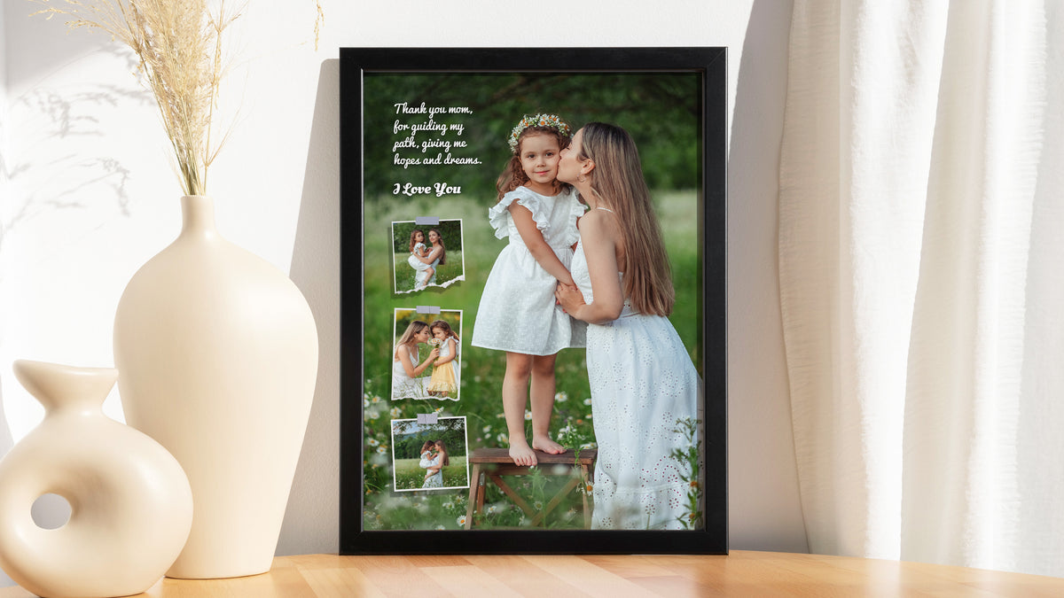 Personalised Mother's Day Frame – Scrapbook Memories & Meadow Whispers