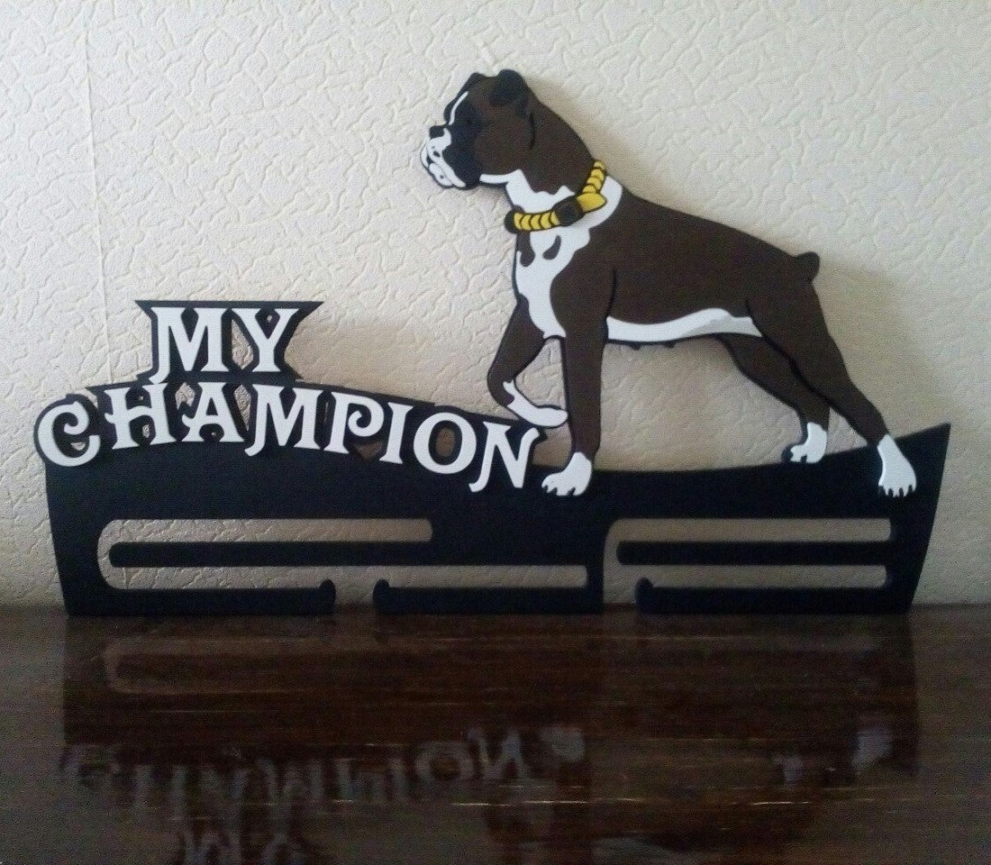 My Champion Boxer Medal Rack – Wall-Mounted Award Display -07KS0005