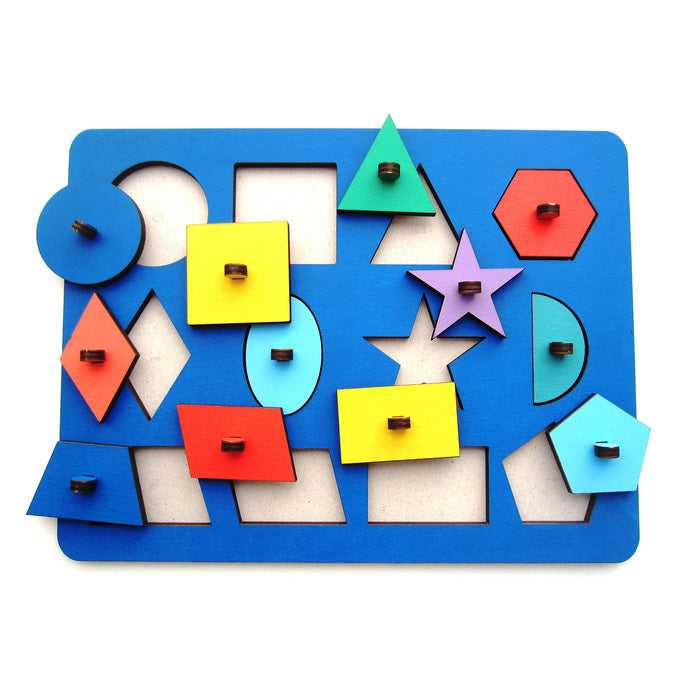 TinyThinkers Early Learning Puzzle Set – Shapes, Colors, and Fractions -07KS0010