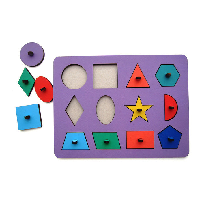 TinyThinkers Early Learning Puzzle Set – Shapes, Colors, and Fractions -07KS0010