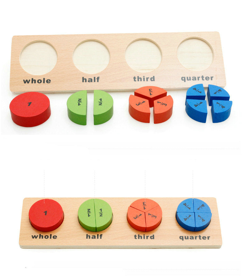 TinyThinkers Early Learning Puzzle Set – Shapes, Colors, and Fractions -07KS0010
