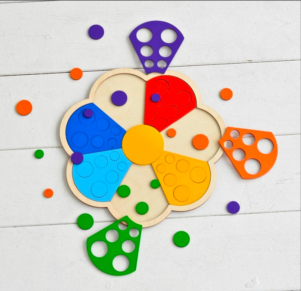 TinyThinkers Early Learning Puzzle Set – Shapes, Colors, and Fractions -07KS0010