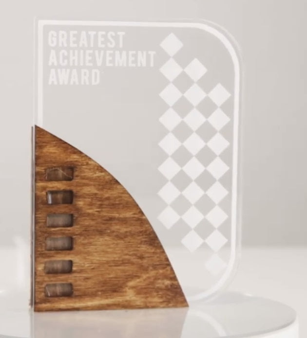 Elegant Wooden & Acrylic Trophy Collection – 11CT0008