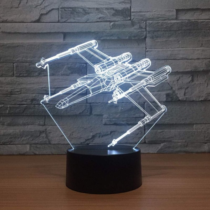 Star Wars R2-D2 3D Illusion Lamp Star Wars Death Star 3D Illusion Lamp Star Wars X-wing 3D Illusion Lamp - 11CT0019