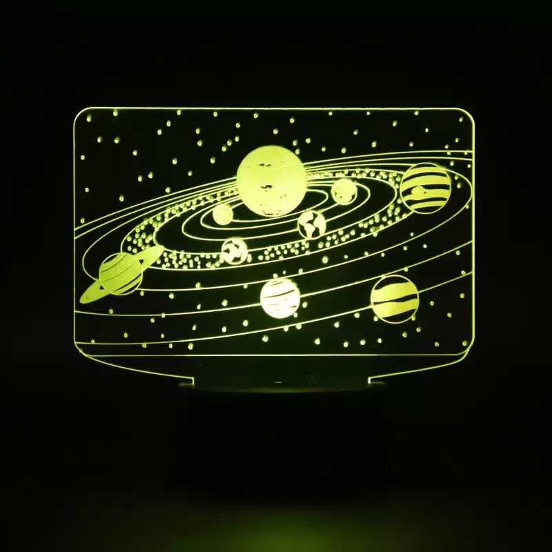 Solar System 3D LED Optical Illusion Lamp - 11CT0027