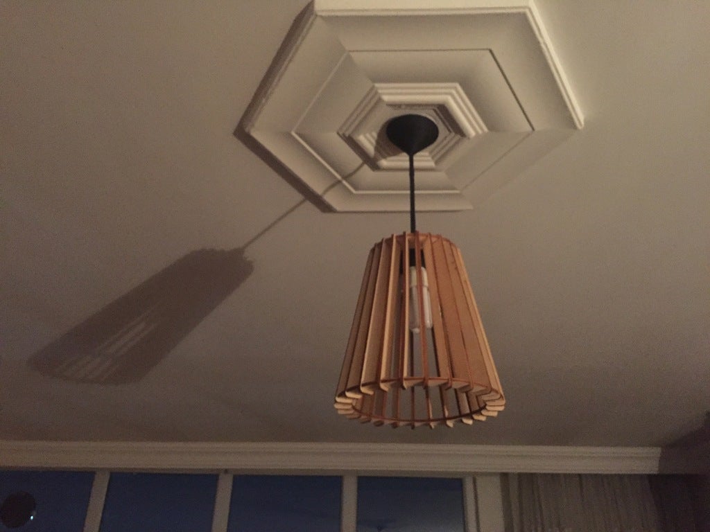 Nordic Wooden Pendant Lamp Collection – Geometric & Spiral Ceiling Lights - 18LP0001