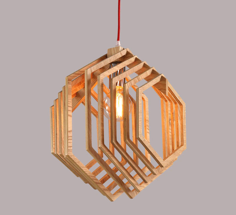 Contemporary Wooden Pendant Lamp Collection – 18LP0003