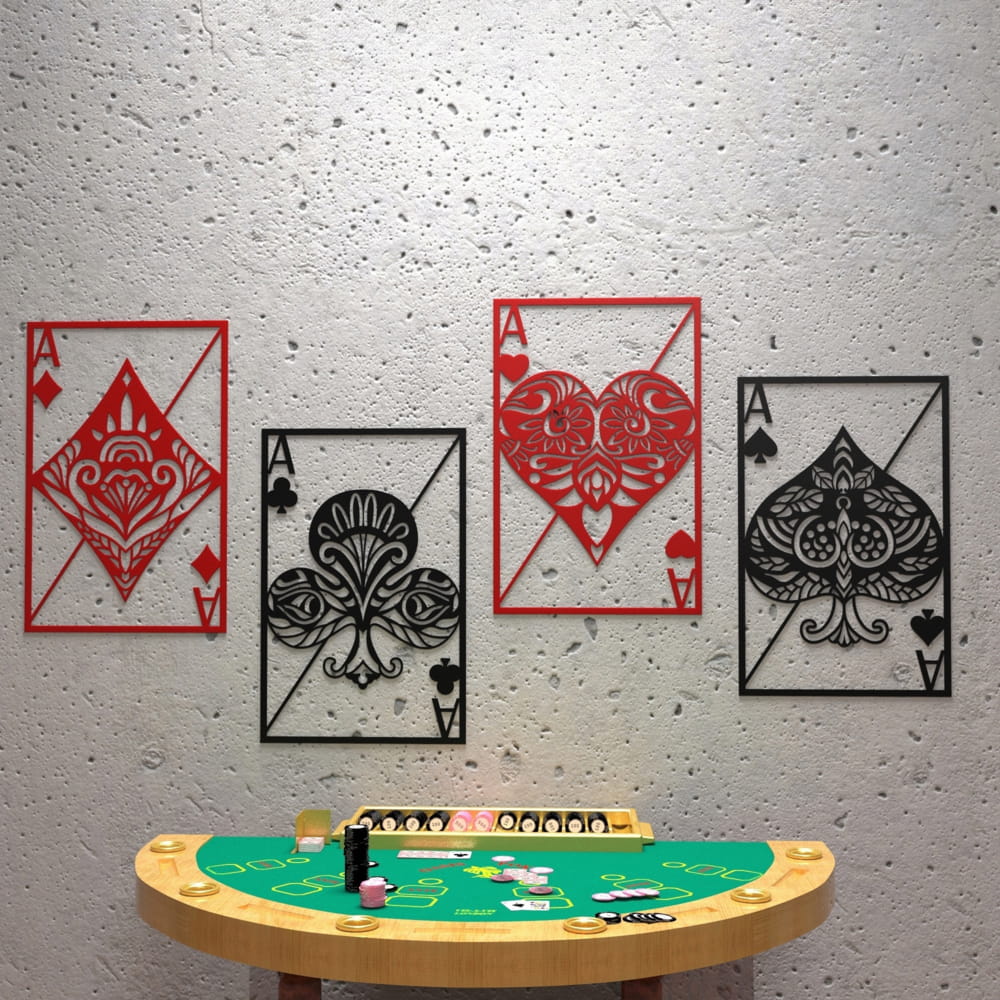Playing Cards Wall Decor - 21HD0023