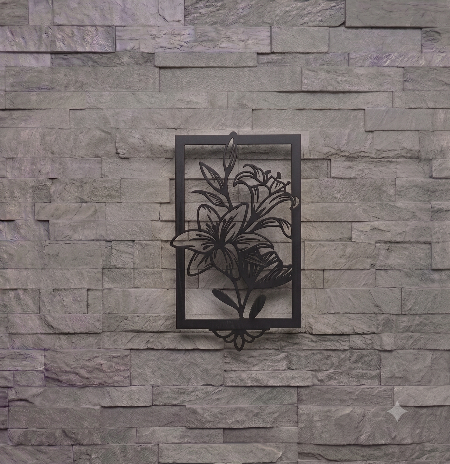 Lily Bloom Framed Wall Hanging Art