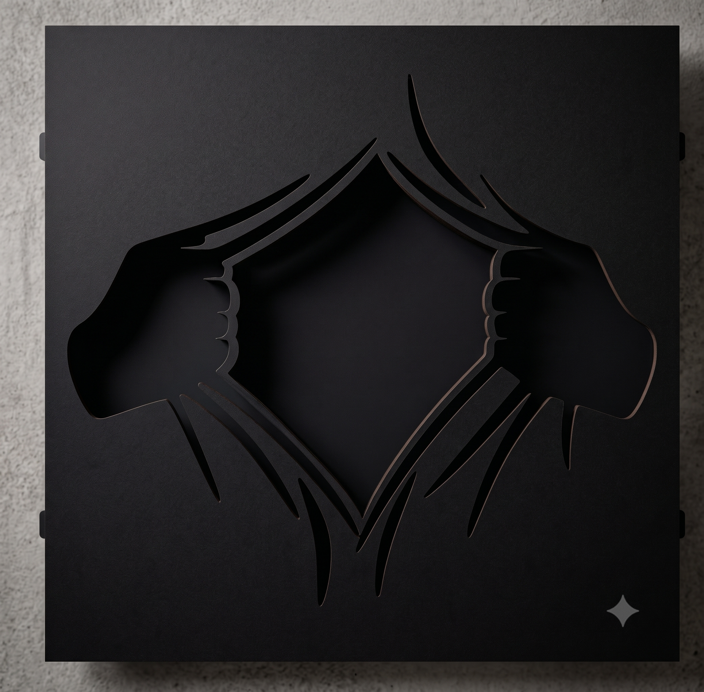 Superhero Chest Reveal 3D Layered Shadowbox Wall Art