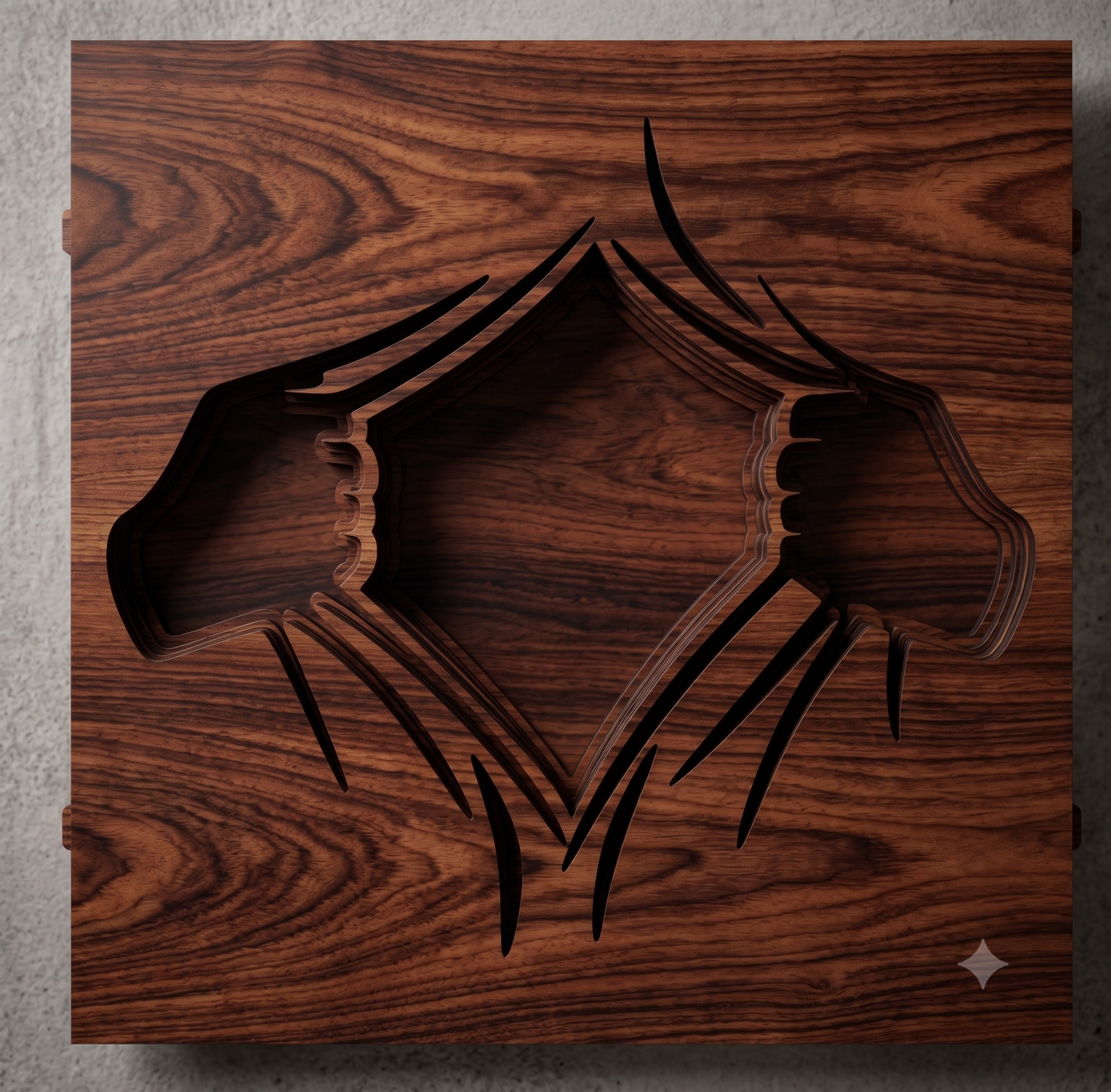 Superhero Chest Reveal 3D Layered Shadowbox Wall Art