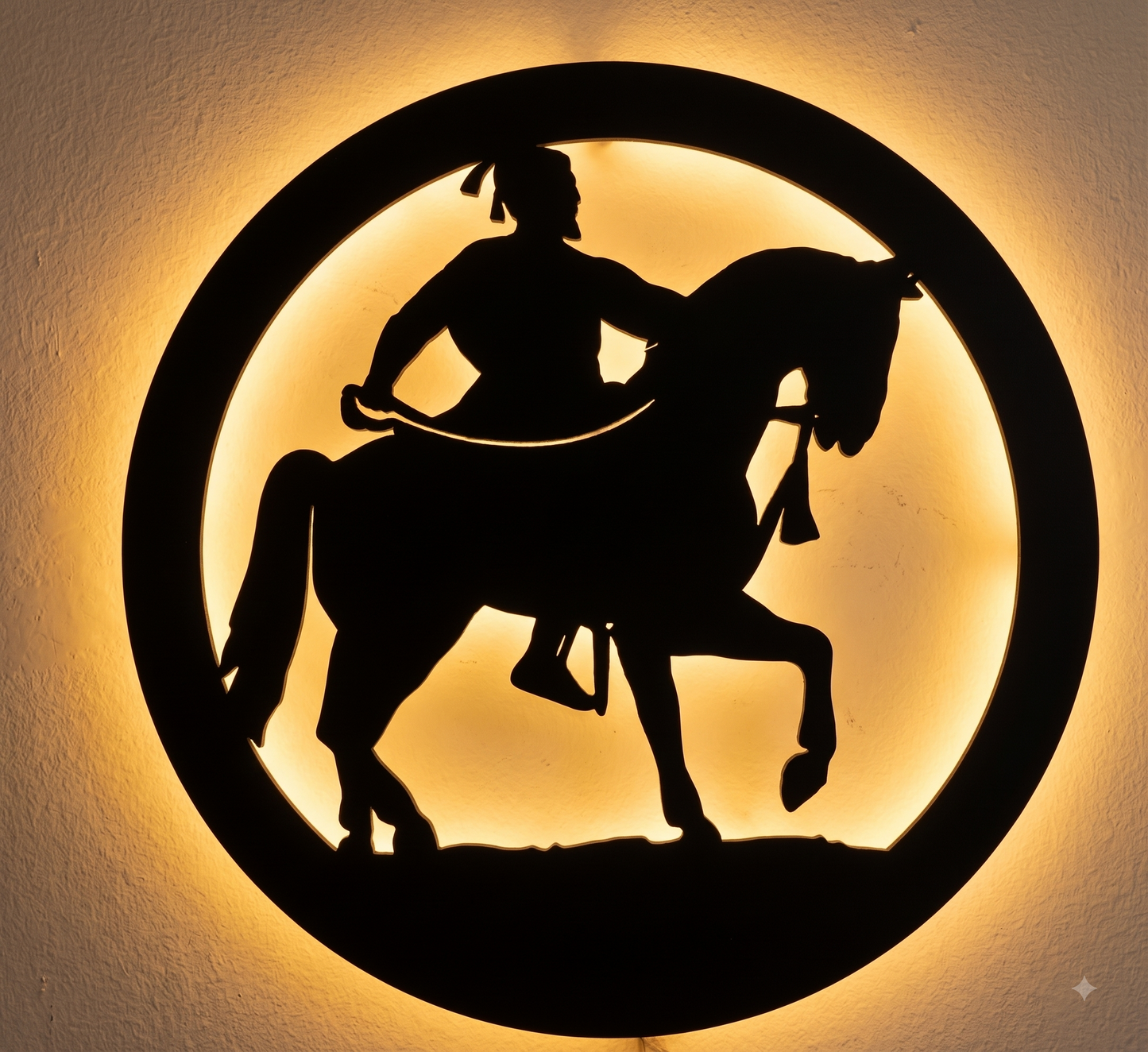Chhatrapati Shivaji Maharaj Silhouette Wall Art – Warrior Home Decor