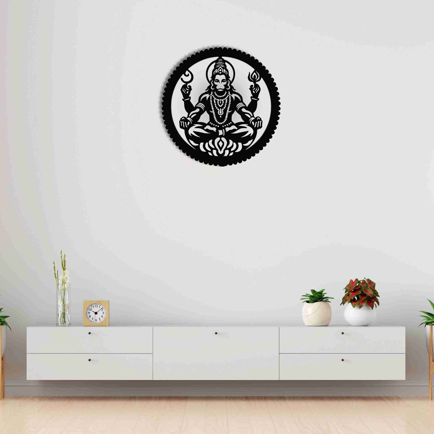 Hanuman Veer Wall Art – Lord Hanuman Spiritual Wall Décor