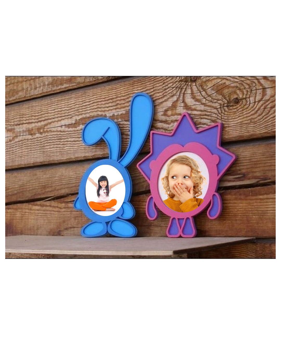 Frame the Fun – Adorable Animal & Rocket Photo Frames for Kids -04FR0003