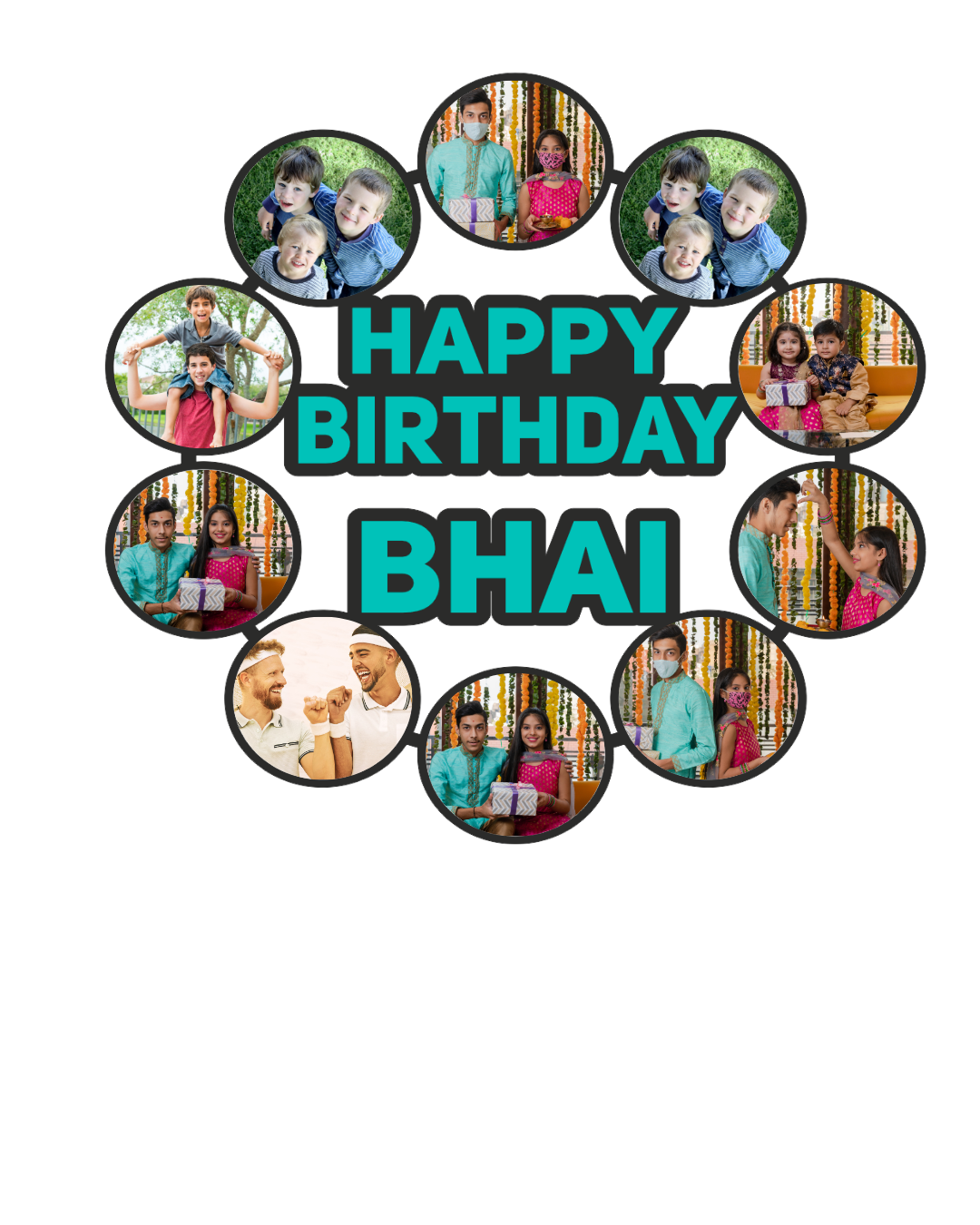 "Brother Photo Frame Set – Celebrate Love & Lifelong Bonds"-04FR0021