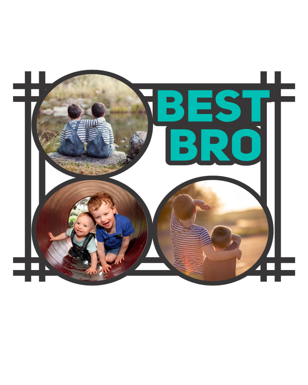 "Brother Photo Frame Set – Celebrate Love & Lifelong Bonds"-04FR0021
