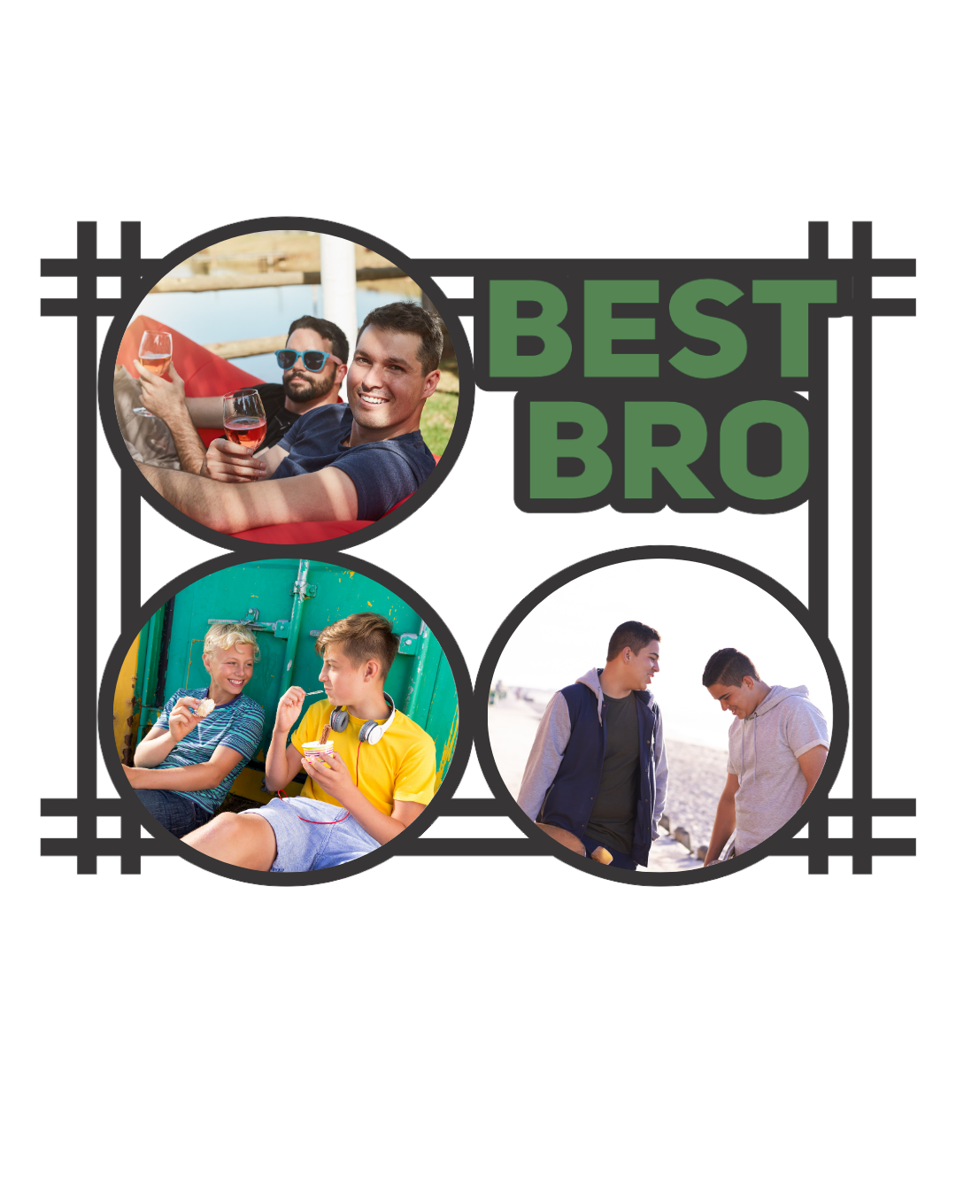 "Brother Photo Frame Set – Celebrate Love & Lifelong Bonds"-04FR0021