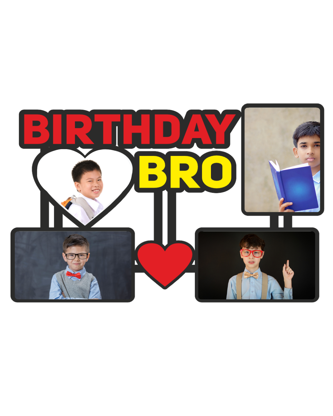 "Brother Photo Frame Set – Celebrate Love & Lifelong Bonds"-04FR0021