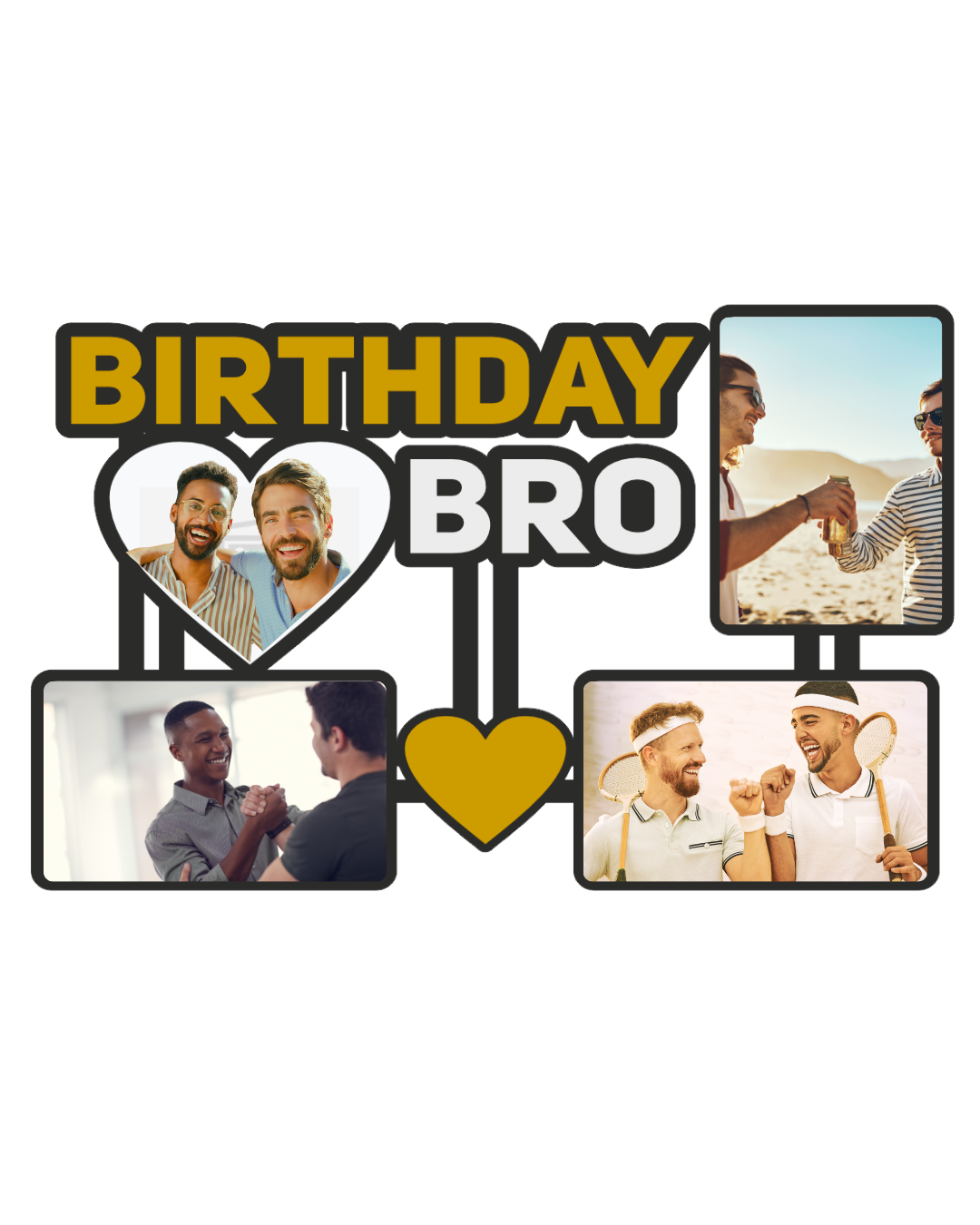 "Brother Photo Frame Set – Celebrate Love & Lifelong Bonds"-04FR0021