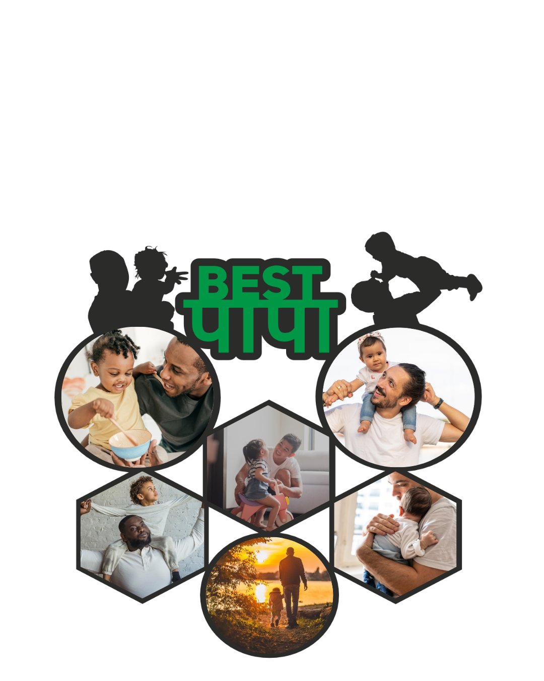 Dad Frame Collection – Sweet Dad, Best Papa &amp; Birthday Wall Gift -04FR0023