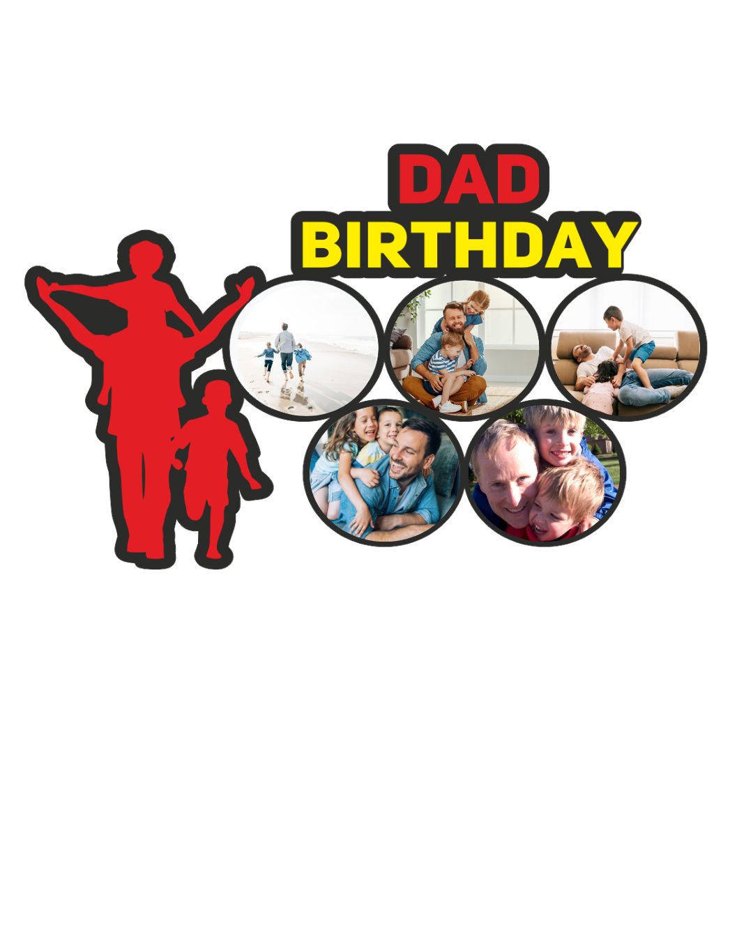 Dad Frame Collection – Sweet Dad, Best Papa &amp; Birthday Wall Gift -04FR0023