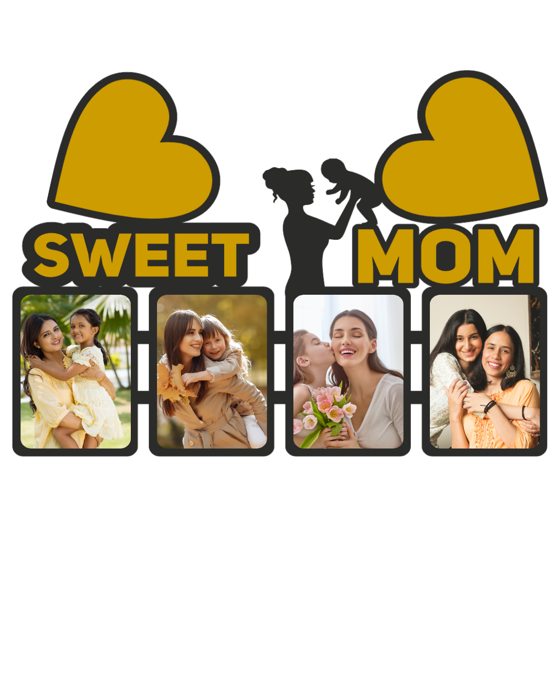 Mom Photo Frame – Love, Gratitude & Memories Wall Décor -04FR0025