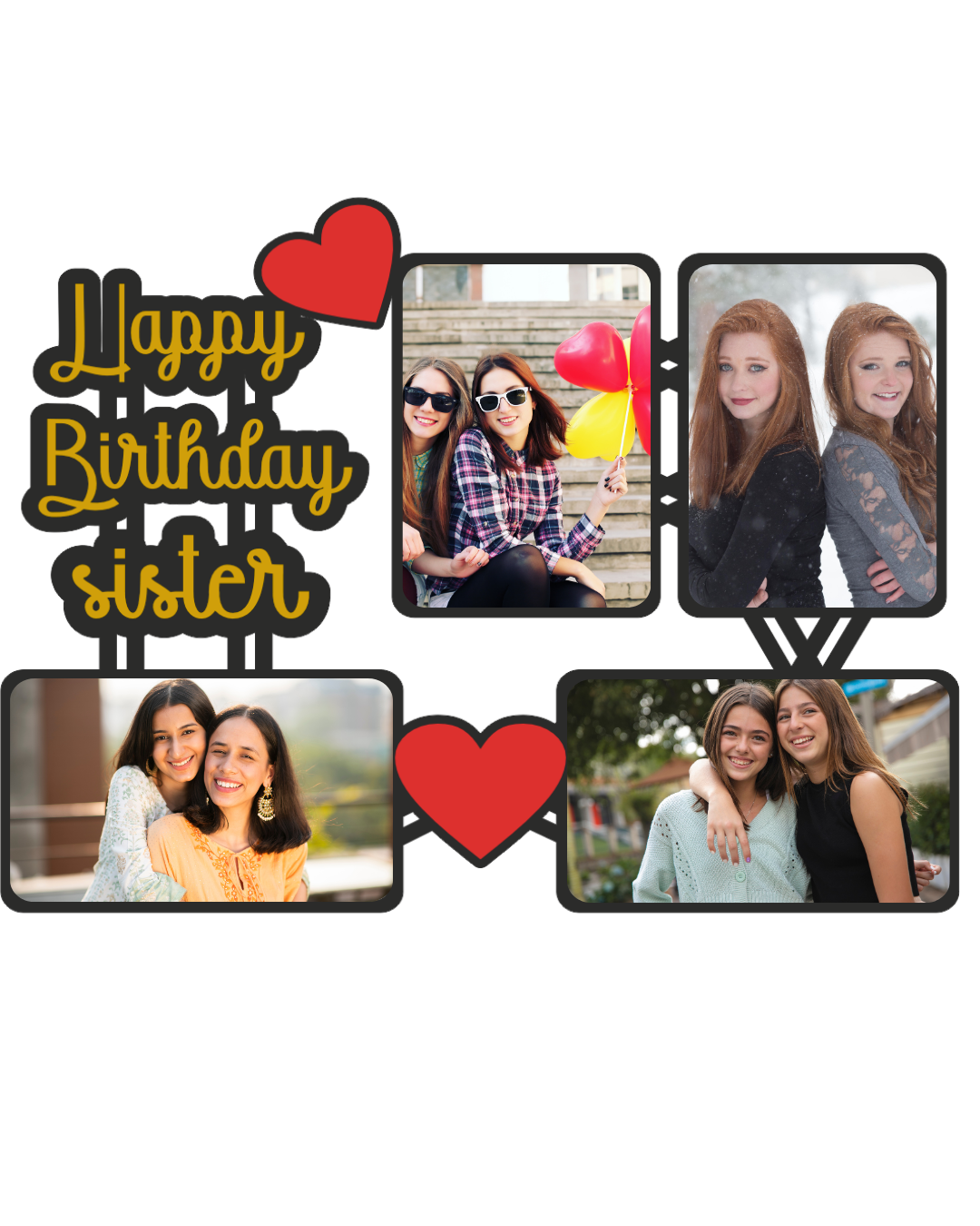 Sister Photo Frame – Bond of Love, Laughter & Memories -04FR0026