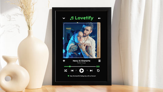 Personalised Couple Love Story Frame – Lovetify Music Player