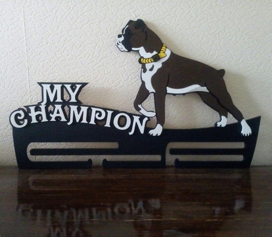 My Champion Boxer Medal Rack – Wall-Mounted Award Display -07KS0005