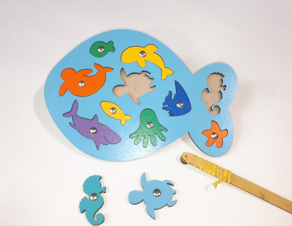 Educational Wooden Puzzle Collection for Kids – Farm, Ocean & Cartoon Themes -07KS0008