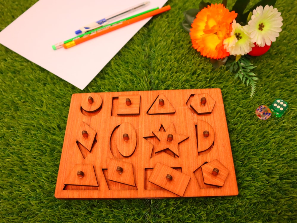 TinyThinkers Early Learning Puzzle Set – Shapes, Colors, and Fractions -07KS0010