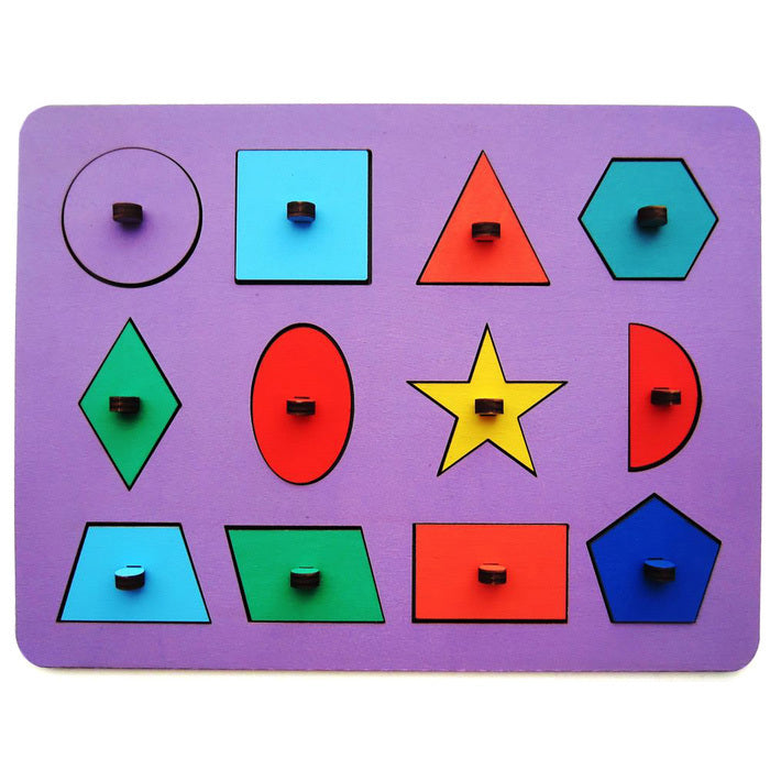 TinyThinkers Early Learning Puzzle Set – Shapes, Colors, and Fractions -07KS0010