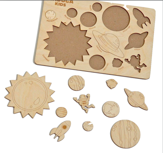 TinyThinkers Wooden Peg Puzzle Set - 07KS0011