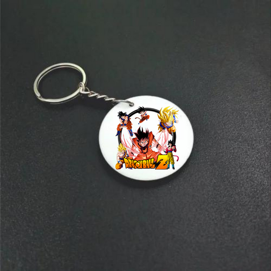 Dragon Ball Z Squad Double Sided Round Shape Keychain