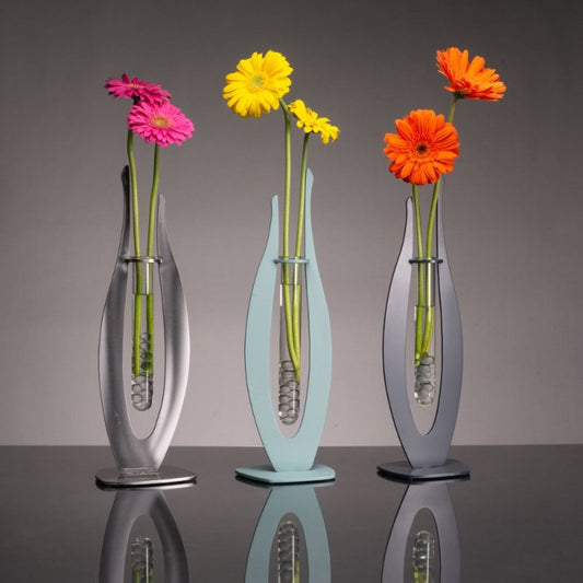 Decorative Wooden Vase Modern Flower Vase Flask Stand  Propagation Station Honeycomb Shaped  - 11CT0003