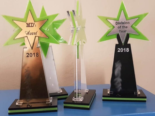 Elegant Wooden & Acrylic Trophy Collection – 11CT0008