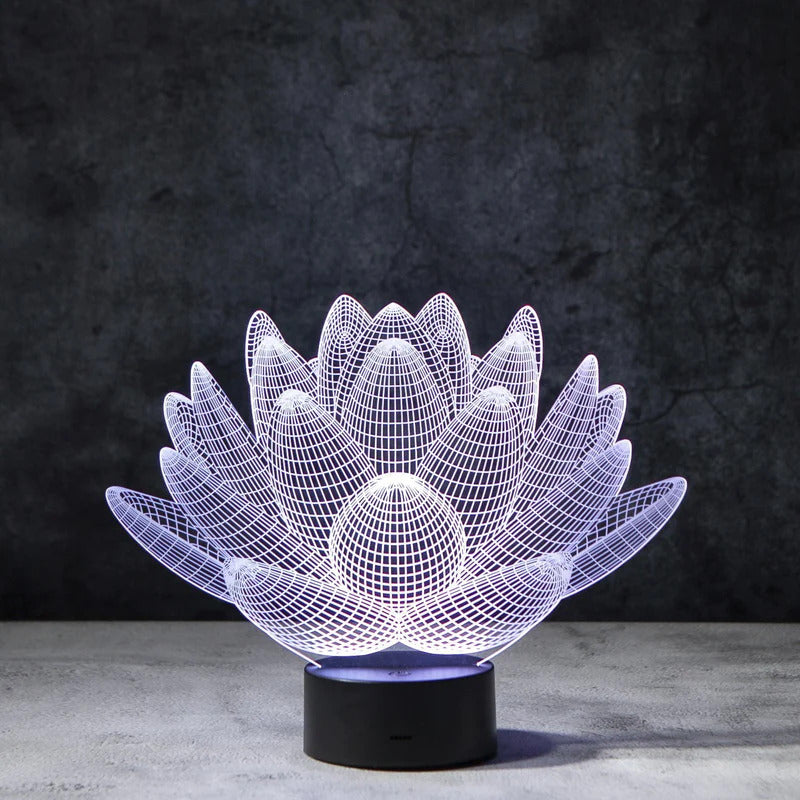 Lotus 3D Illusion Lamp  - 11CT0020