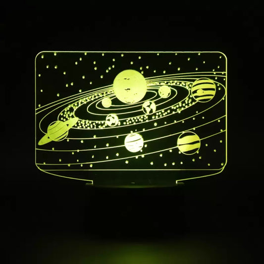 Solar System 3D LED Optical Illusion Lamp - 11CT0027