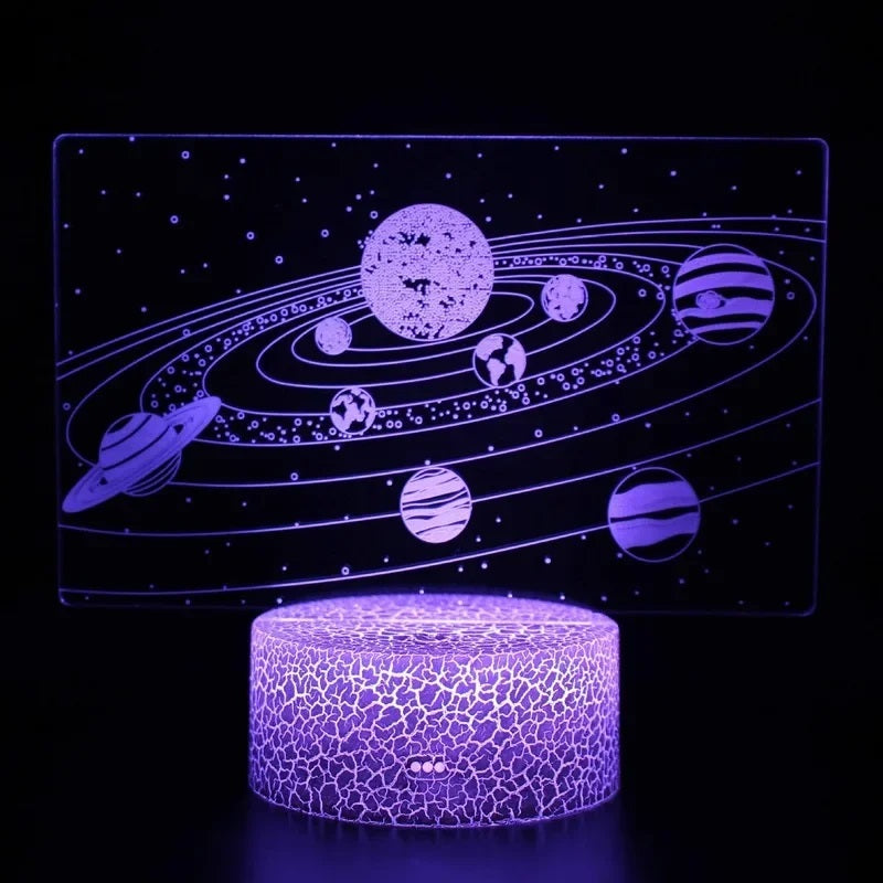 Solar System 3D LED Optical Illusion Lamp - 11CT0027