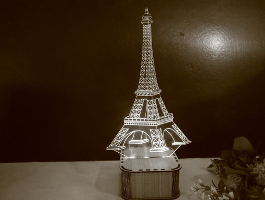 Eiffel Tower Nightlight 3D Illusion Lamp - 11CT0029