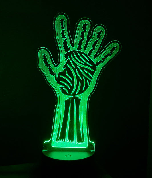 Zombie Hand Halloween Night Light Acrylic Lamp - 11CT0030