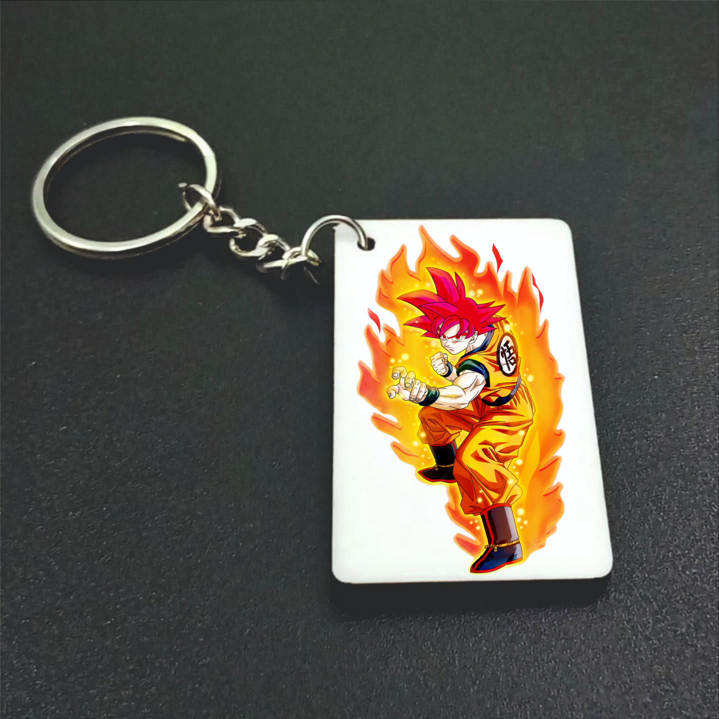 Goku Power Design Keychain