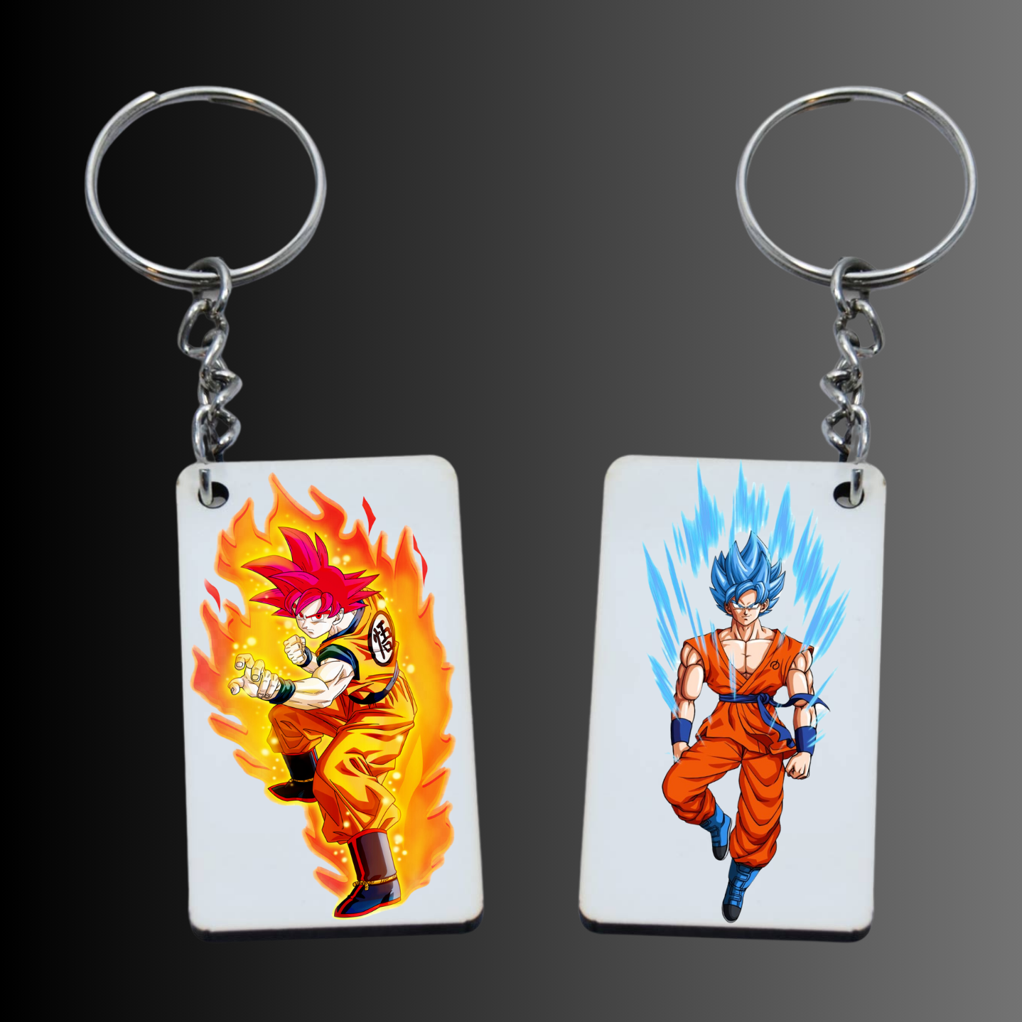 Goku Power Design Keychain