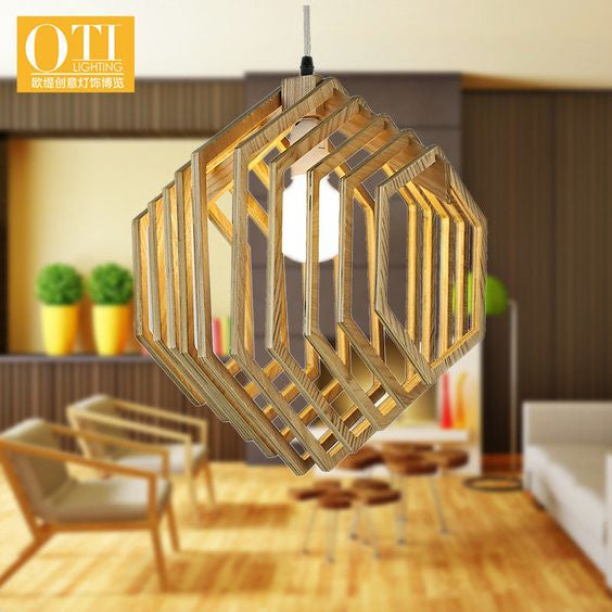 Contemporary Wooden Pendant Lamp Collection – 18LP0003