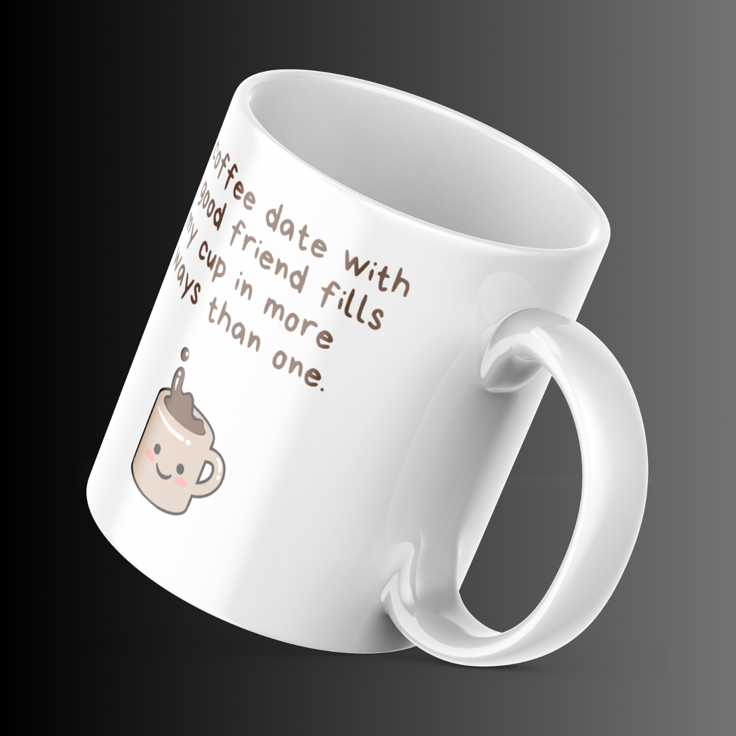 Fresh Your Day Through Coffee Quote Design Mug