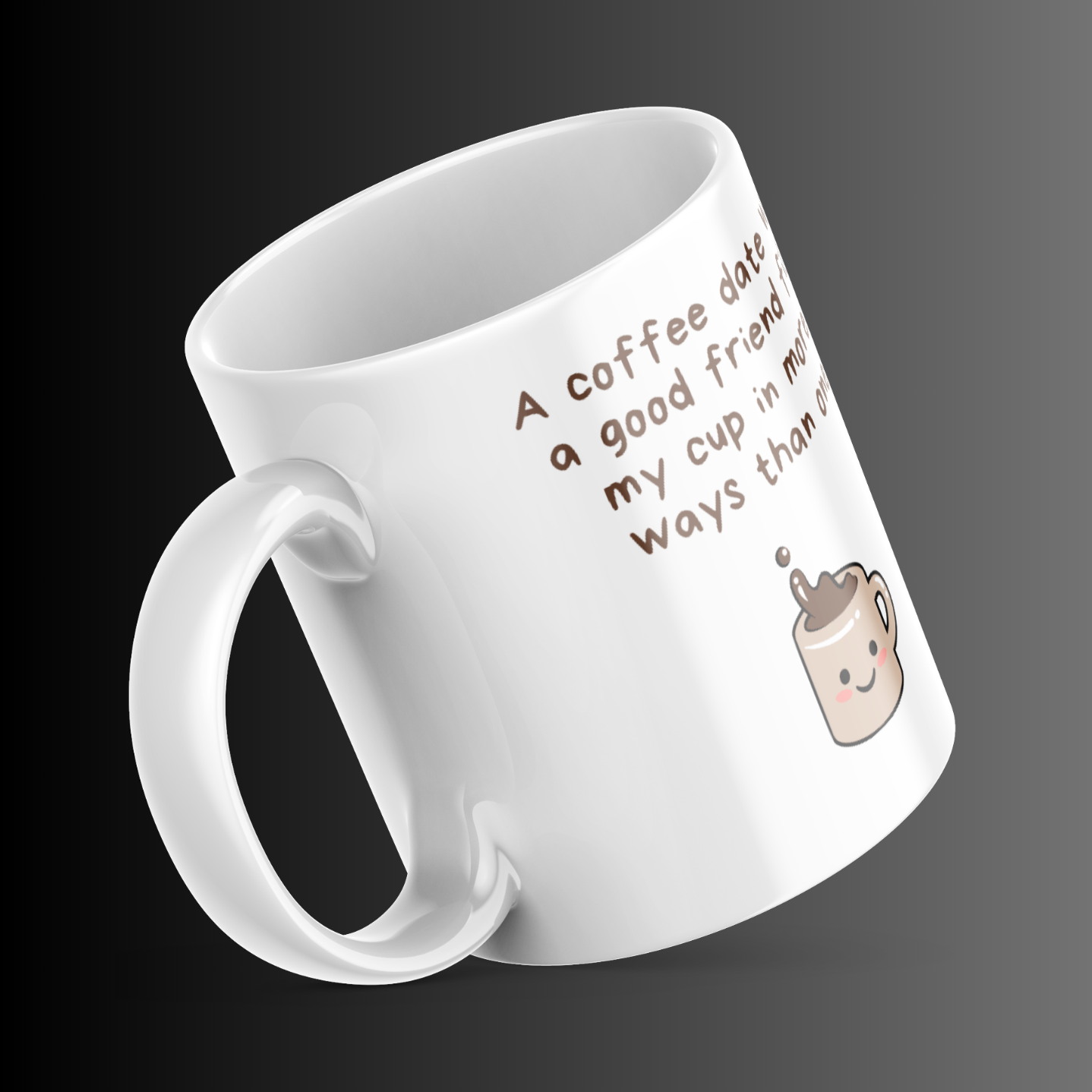 Fresh Your Day Through Coffee Quote Design Mug